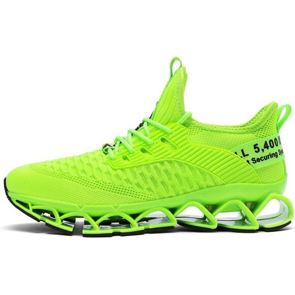 Women's Light Green Running Walking Blade Sport Tennis Athletic Sneakers Shoes - Picture 4 of 7